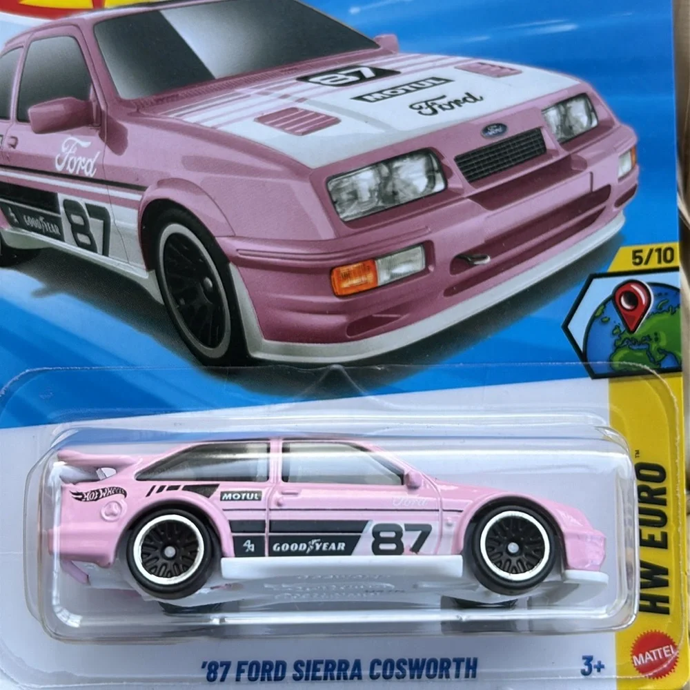 87 1987 Ford Sierra Cosworth Pink Race Car Hot Wheels Hotwheels HW Euro 2026 New